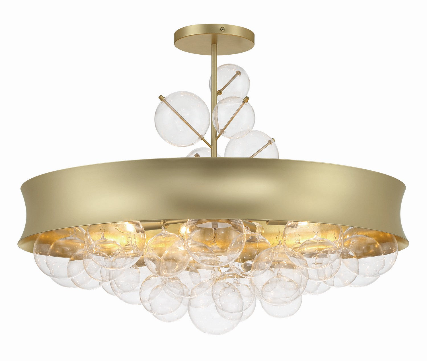 Minka-Lavery - 5198-697 - Eight Light Convertible Pendant - Verdi Square by Robin Baron - Soft Gold