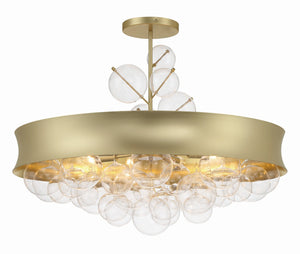 Minka-Lavery - 5198-697 - Eight Light Convertible Pendant - Verdi Square by Robin Baron - Soft Gold