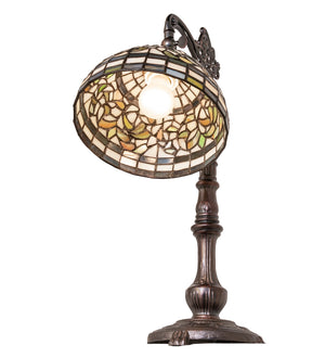 Meyda Tiffany - 244789 - One Light Table Lamp - Tiffany Turning Leaf - Mahogany Bronze