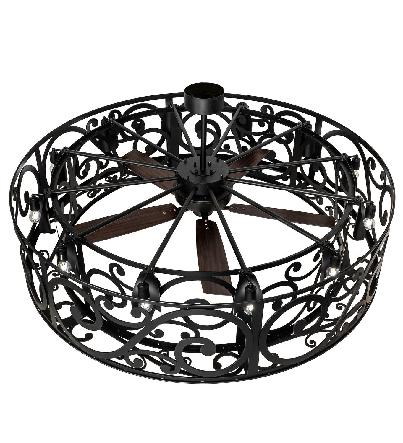 Meyda Tiffany - 261144 - 12 Light Lantern - Dean - Solar Black