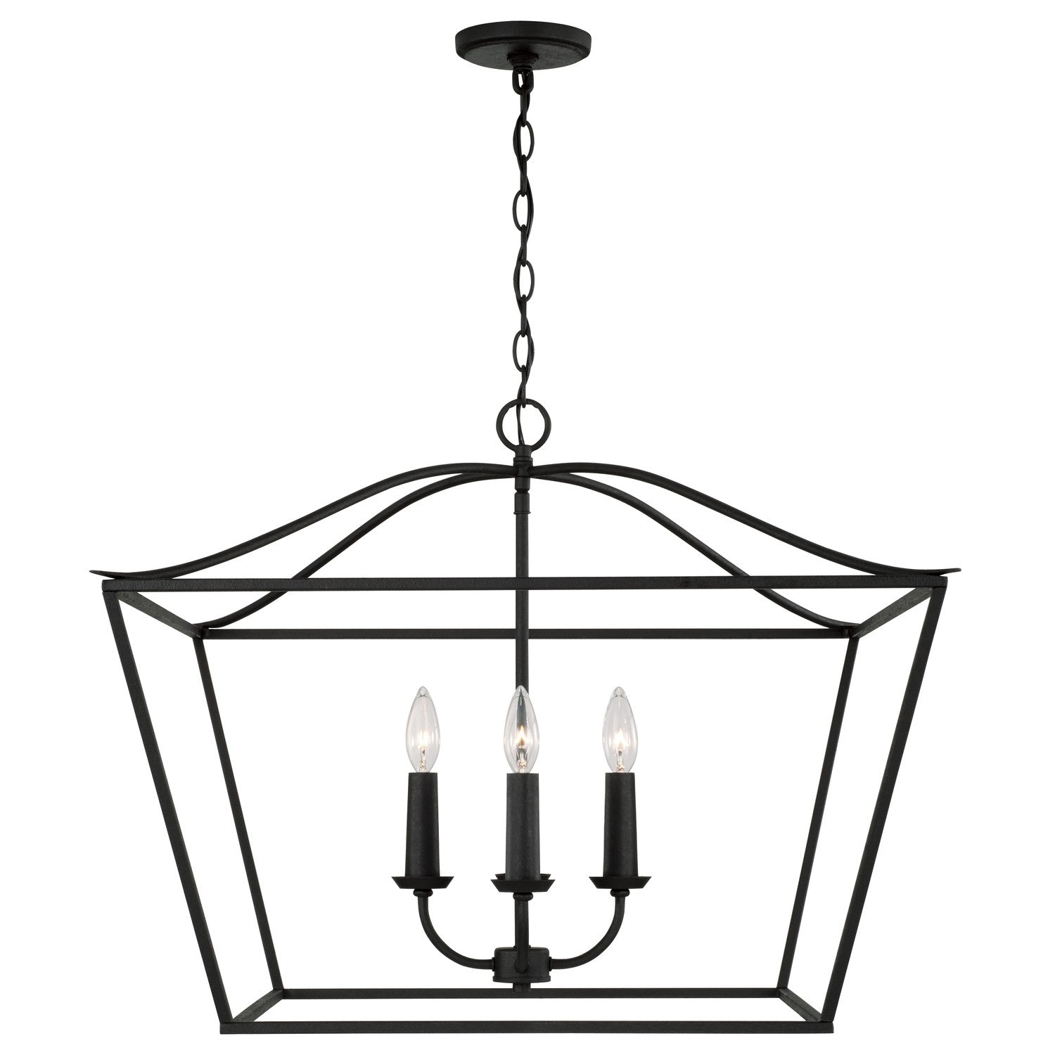 Capital Lighting - 350641BI - Four Light Pendant - Grady - Black Iron