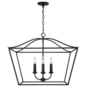 Capital Lighting - 350641BI - Four Light Pendant - Grady - Black Iron