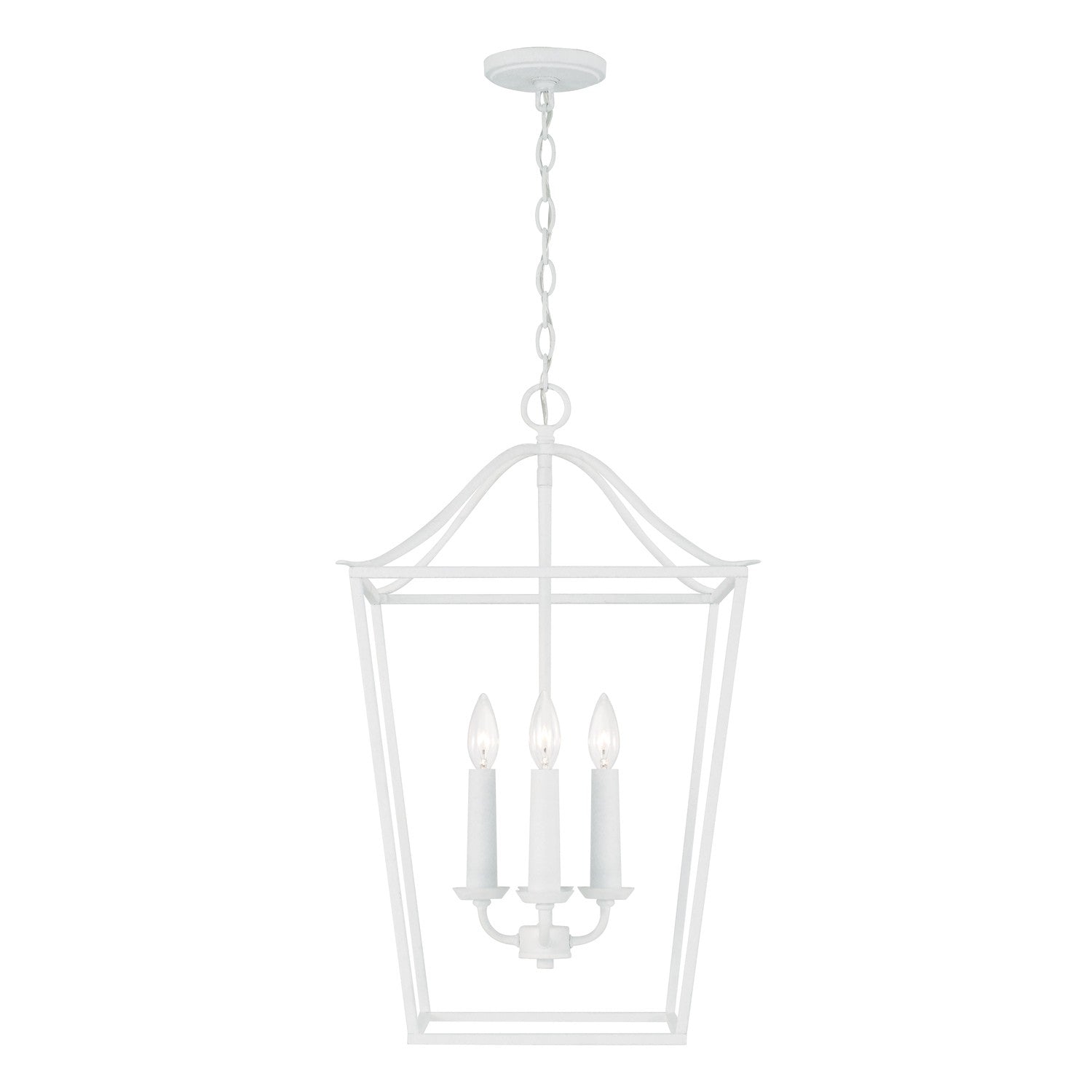 Capital Lighting - 550641XW - Four Light Pendant - Grady - Textured White
