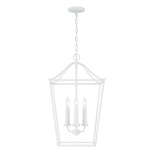 Capital Lighting - 550641XW - Four Light Pendant - Grady - Textured White