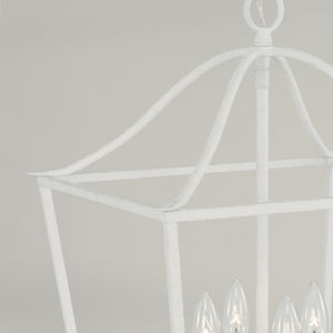 Capital Lighting - 550641XW - Four Light Pendant - Grady - Textured White