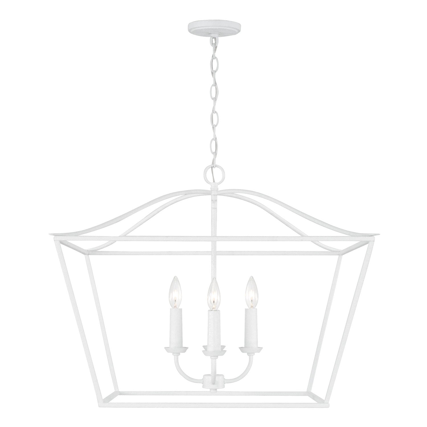 Capital Lighting - 350641XW - Four Light Pendant - Grady - Textured White