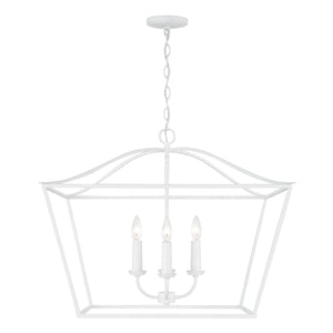 Capital Lighting - 350641XW - Four Light Pendant - Grady - Textured White