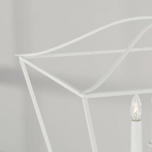 Capital Lighting - 350641XW - Four Light Pendant - Grady - Textured White