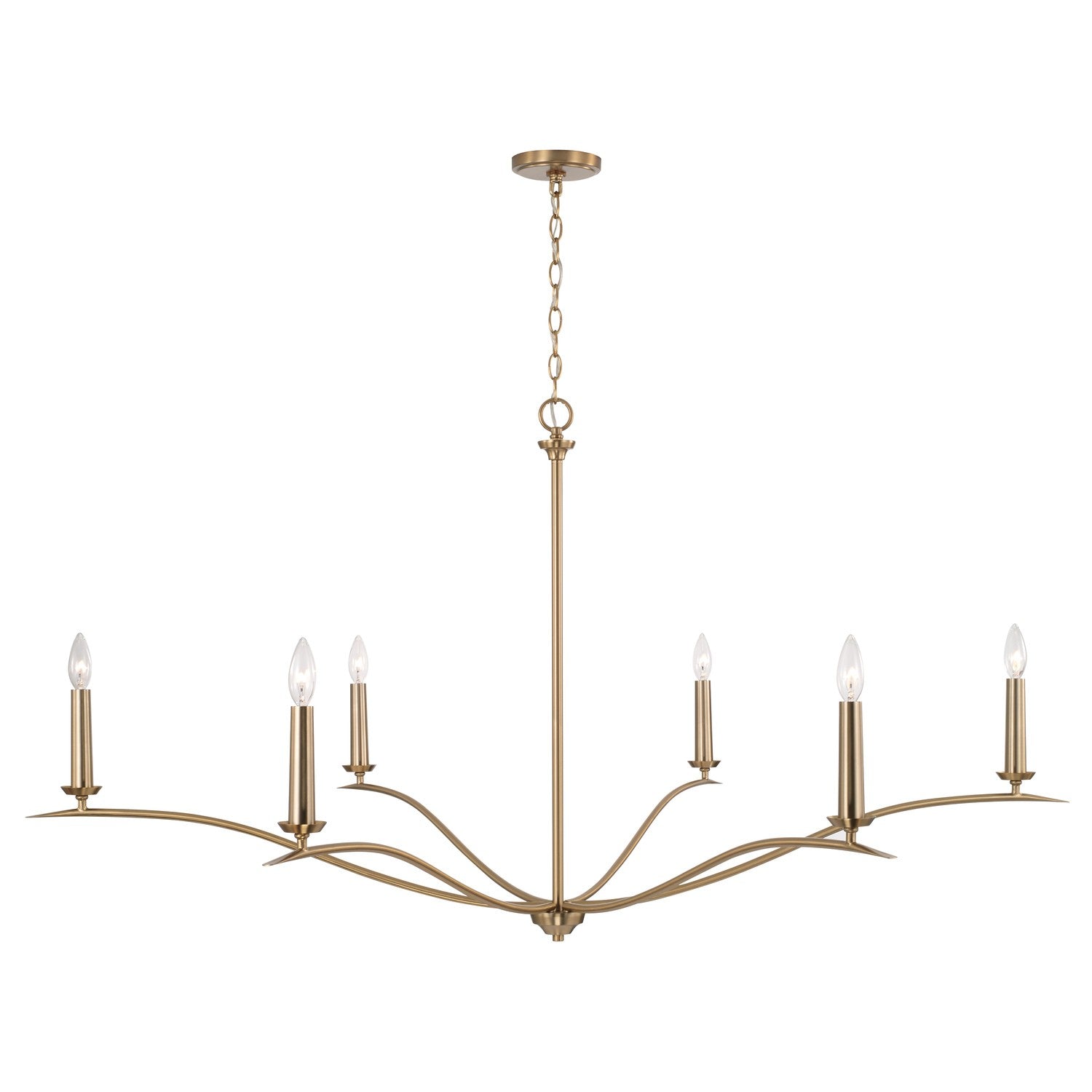 Capital Lighting - 450661MA - Six Light Chandelier - Grady - Matte Brass