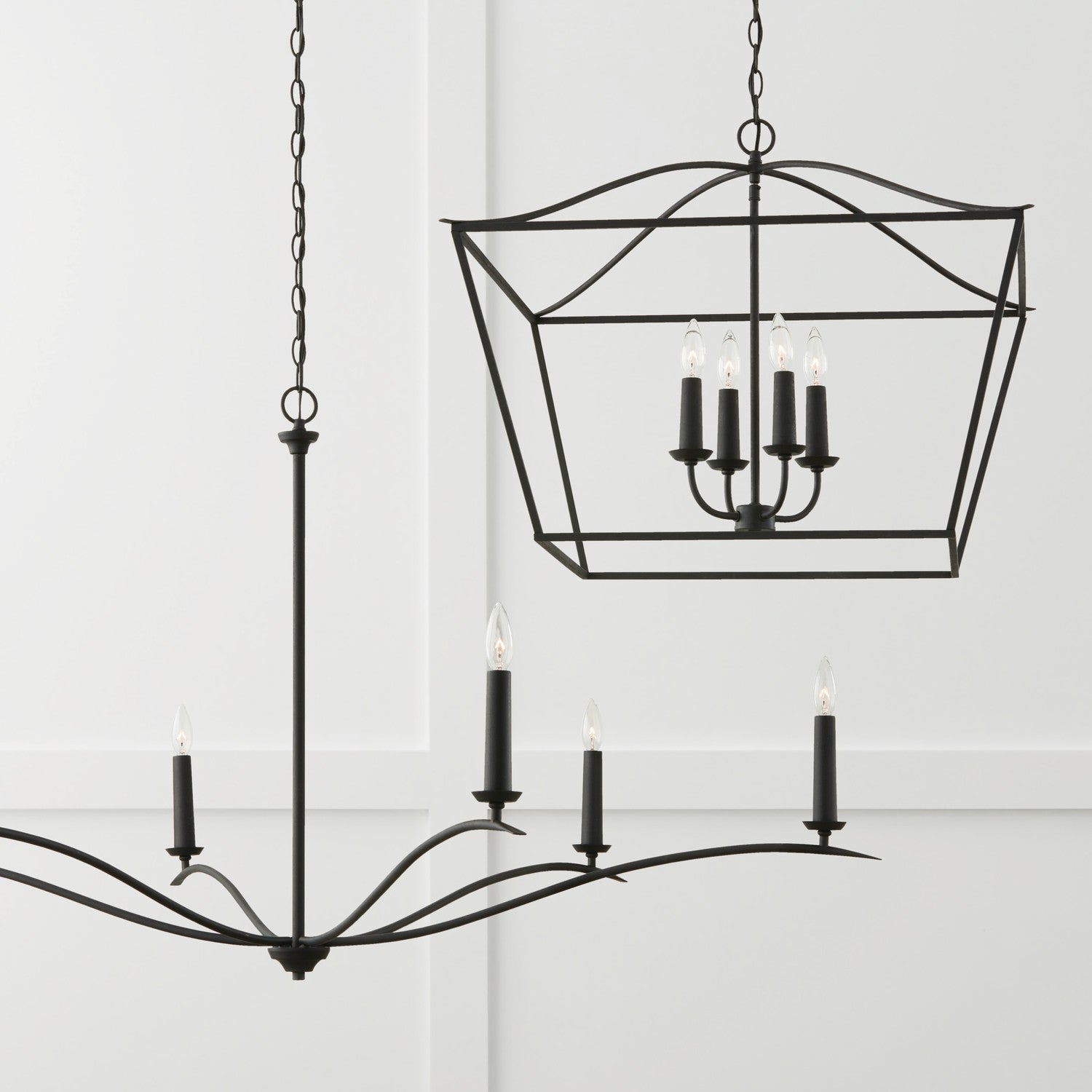 Capital Lighting - 450661BI - Six Light Chandelier - Grady - Black Iron