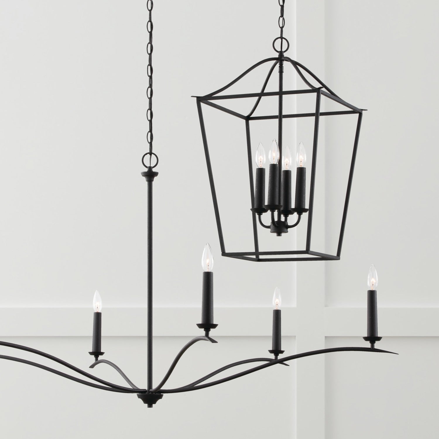 Capital Lighting - 450661BI - Six Light Chandelier - Grady - Black Iron
