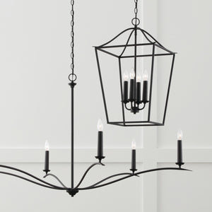 Capital Lighting - 450661BI - Six Light Chandelier - Grady - Black Iron