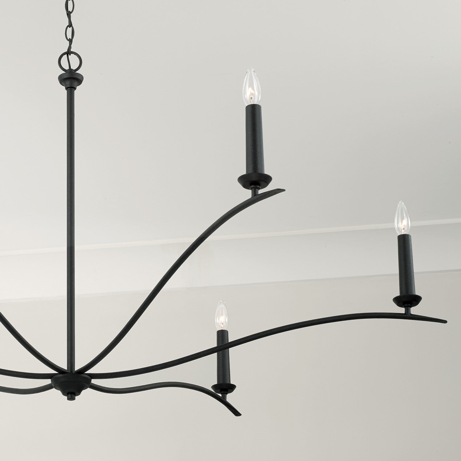 Capital Lighting - 450661BI - Six Light Chandelier - Grady - Black Iron