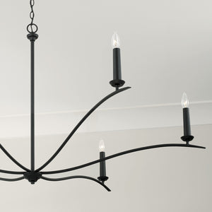 Capital Lighting - 450661BI - Six Light Chandelier - Grady - Black Iron