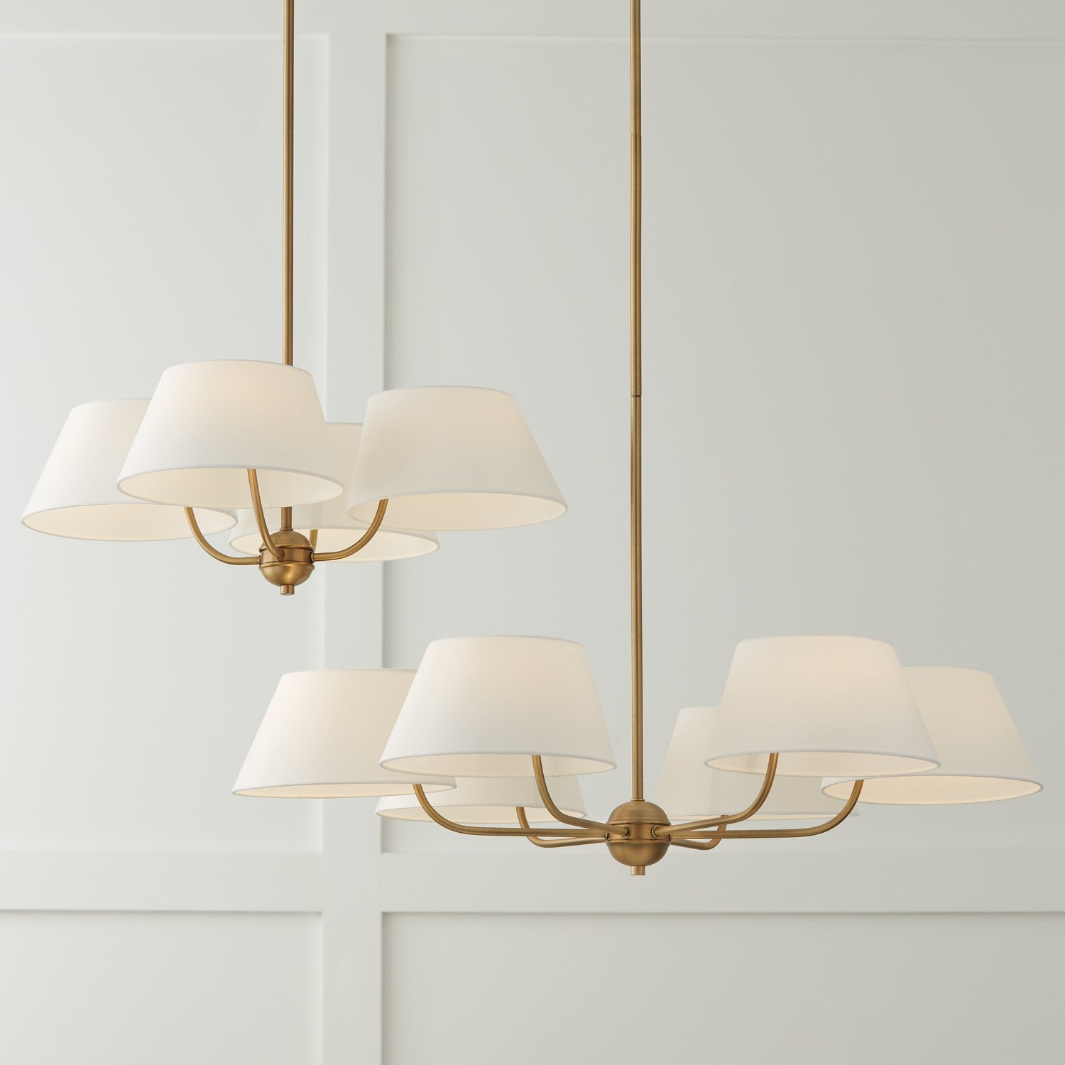 Capital Lighting - 450441AD - Four Light Chandelier - Welsley - Aged Brass