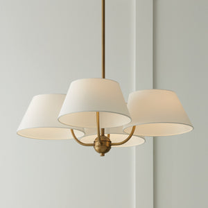 Capital Lighting - 450441AD - Four Light Chandelier - Welsley - Aged Brass