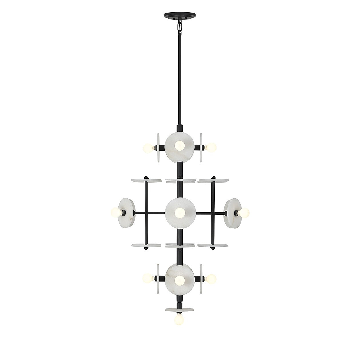 Savoy House - 1-1592-15-50 - 15 Light Chandelier - Amani - Black Cashmere