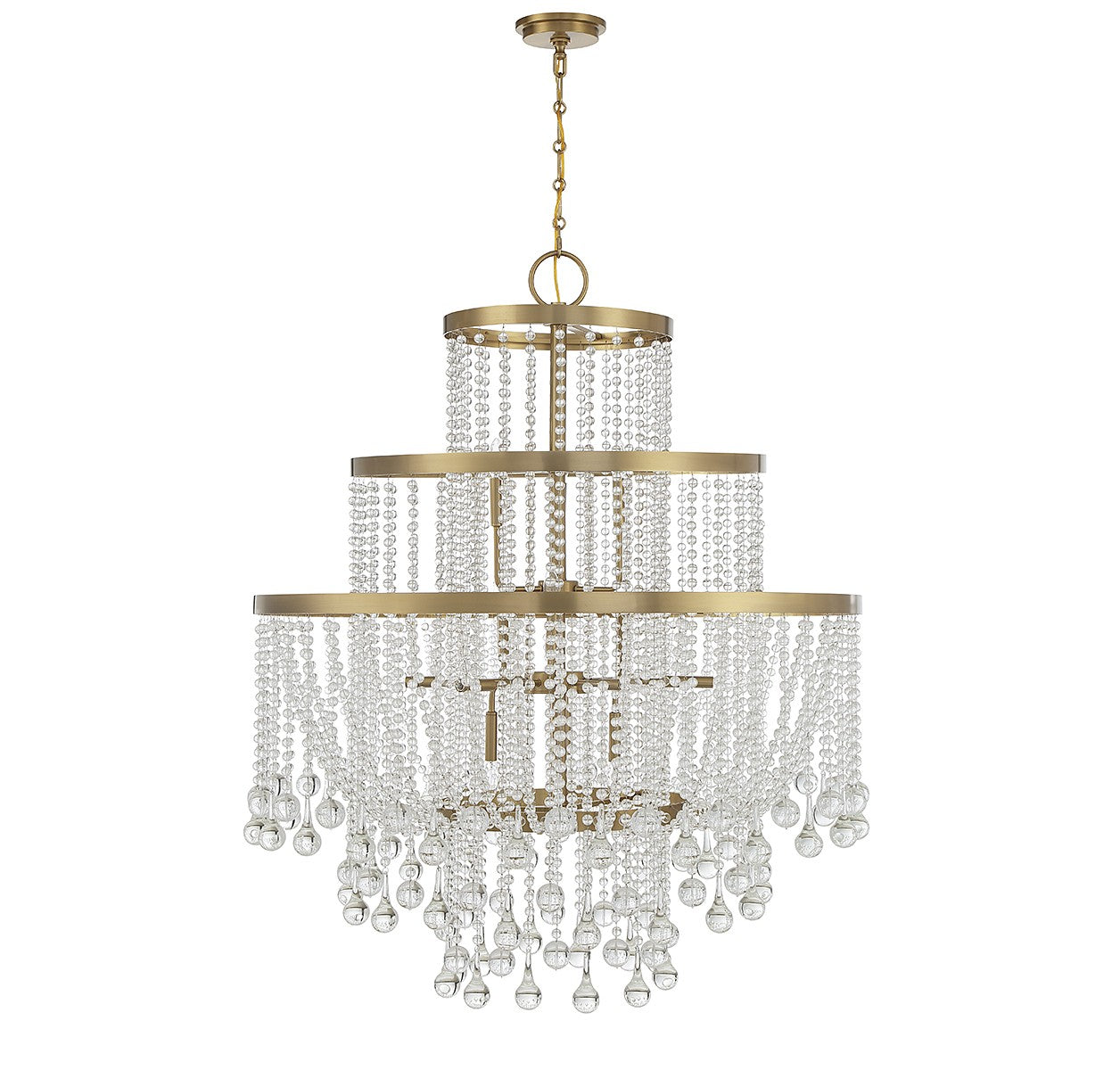 Savoy House - 1-1868-15-322 - 15 Light Chandelier - Luna - Warm Brass