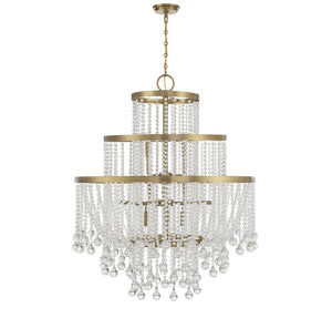 Savoy House - 1-1868-15-322 - 15 Light Chandelier - Luna - Warm Brass