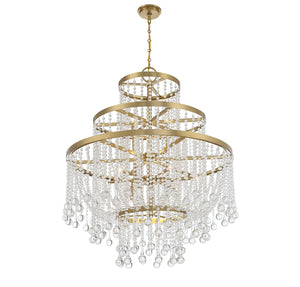 Savoy House - 1-1868-15-322 - 15 Light Chandelier - Luna - Warm Brass