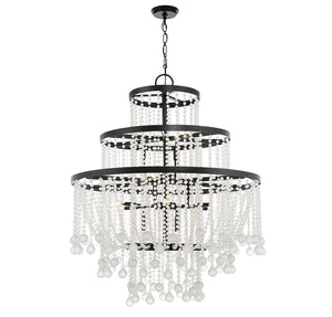 Savoy House - 1-1868-15-89 - 15 Light Chandelier - Luna - Matte Black