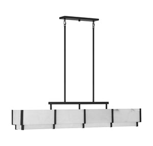 Savoy House - 1-2332-8-50 - Eight Light Linear Chandelier - Orleans - Black Cashmere