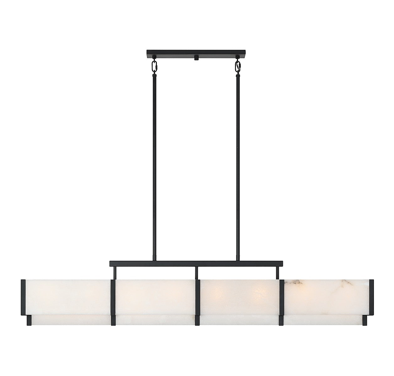 Savoy House - 1-2332-8-50 - Eight Light Linear Chandelier - Orleans - Black Cashmere