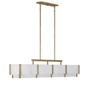 Savoy House - 1-2332-8-60 - Eight Light Linear Chandelier - Orleans - Distressed Gold