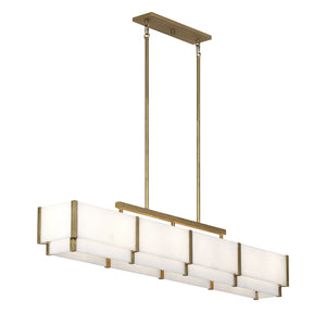 Savoy House - 1-2332-8-60 - Eight Light Linear Chandelier - Orleans - Distressed Gold