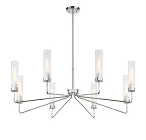 Savoy House - 1-8860-8-109 - Eight Light Chandelier - Baker - Polished Nickel