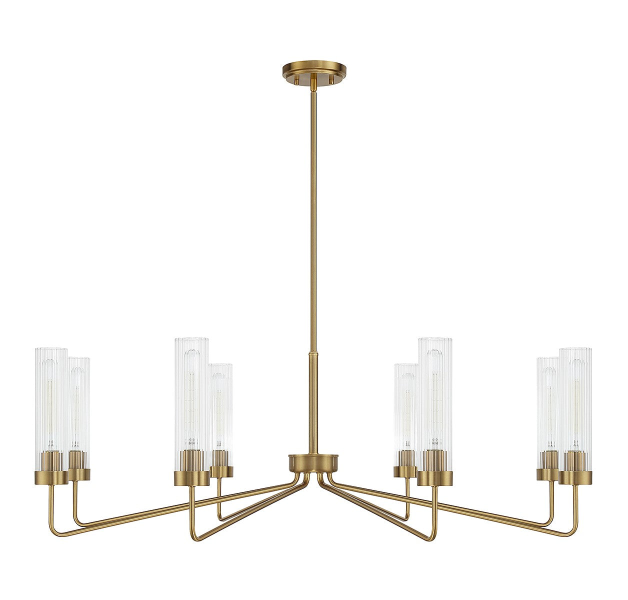 Savoy House - 1-8860-8-322 - Eight Light Chandelier - Baker - Warm Brass