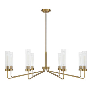 Savoy House - 1-8860-8-322 - Eight Light Chandelier - Baker - Warm Brass