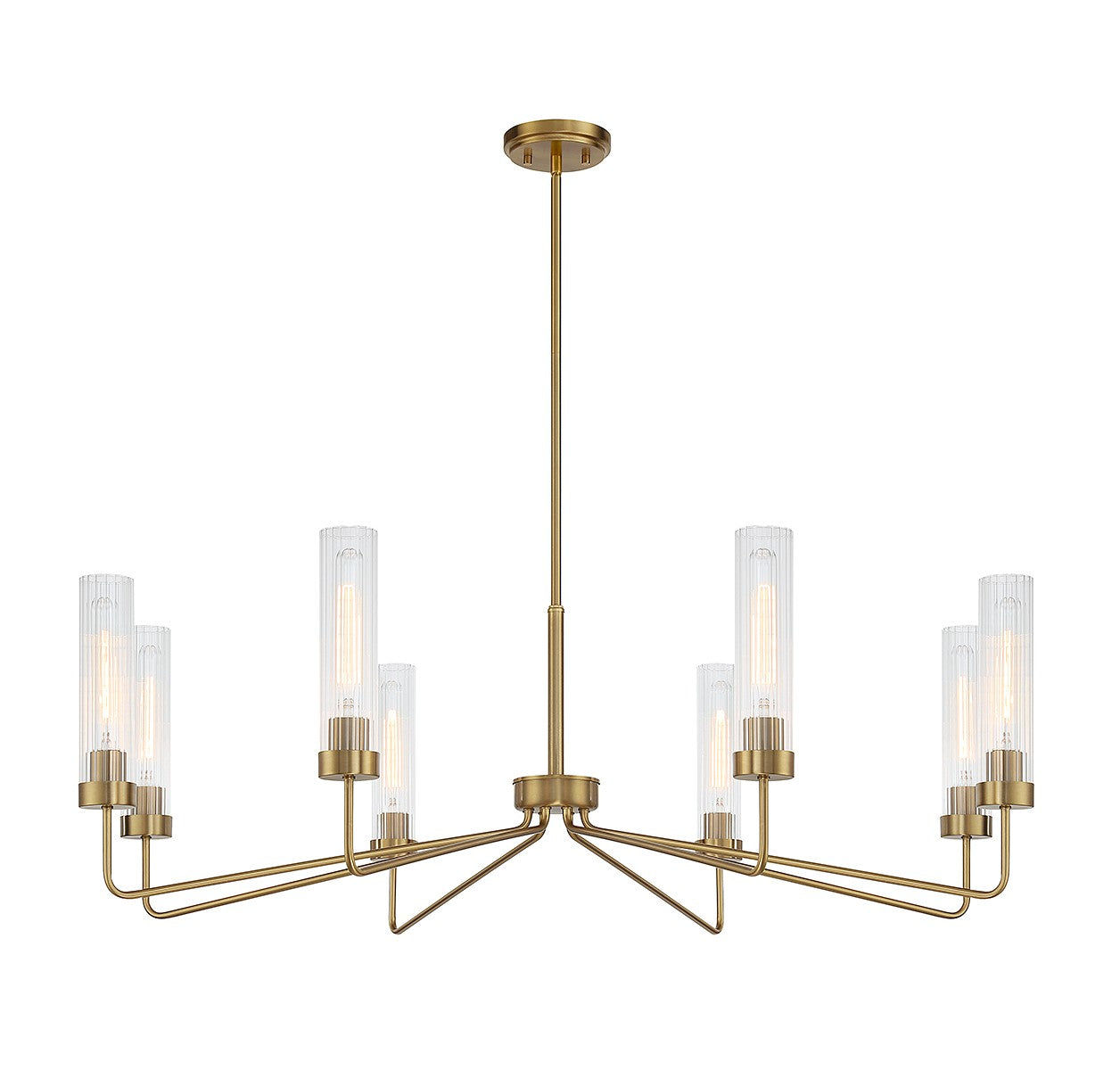 Savoy House - 1-8860-8-322 - Eight Light Chandelier - Baker - Warm Brass