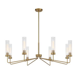 Savoy House - 1-8860-8-322 - Eight Light Chandelier - Baker - Warm Brass