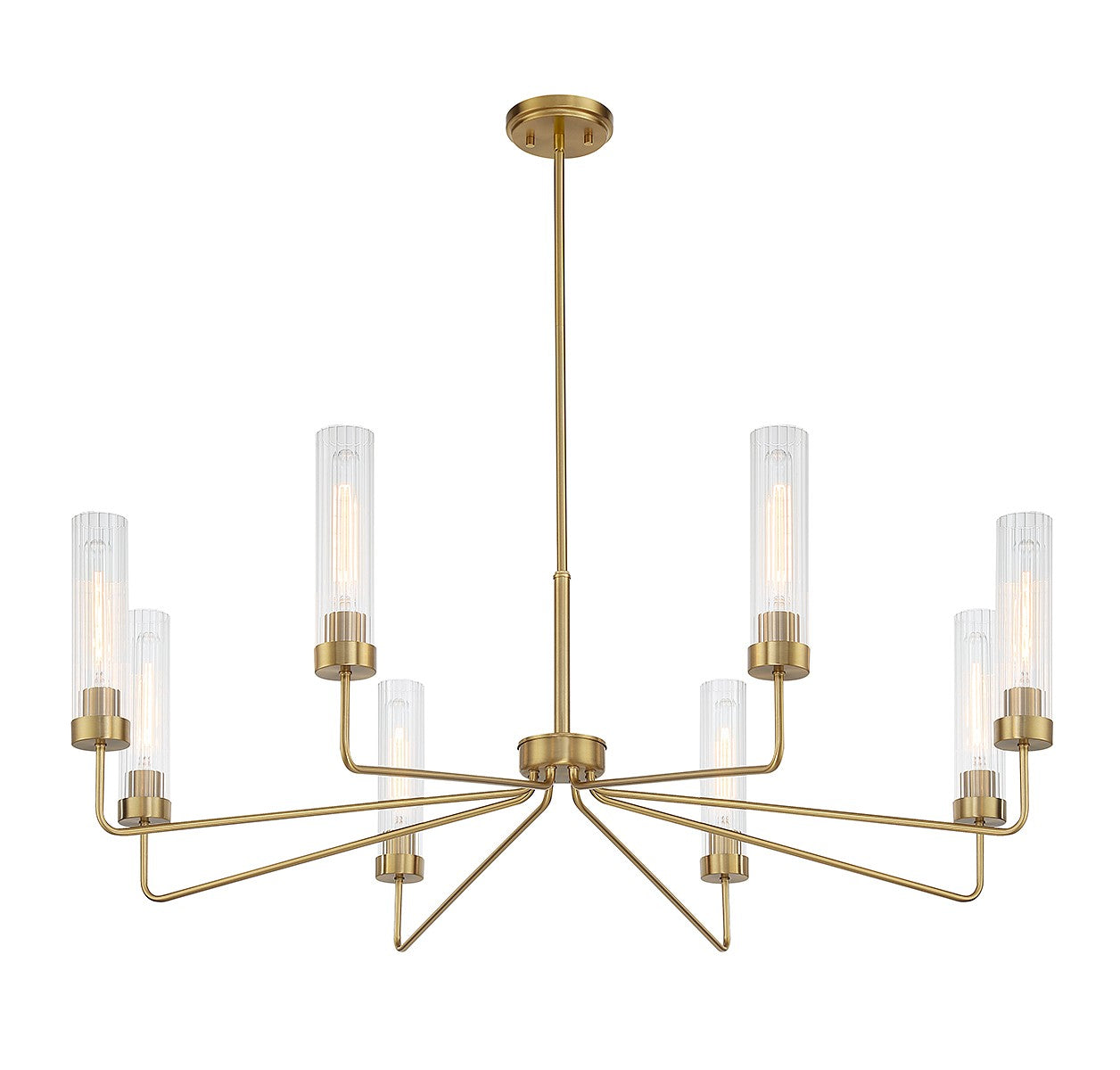 Savoy House - 1-8860-8-322 - Eight Light Chandelier - Baker - Warm Brass