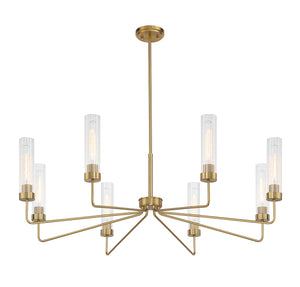 Savoy House - 1-8860-8-322 - Eight Light Chandelier - Baker - Warm Brass