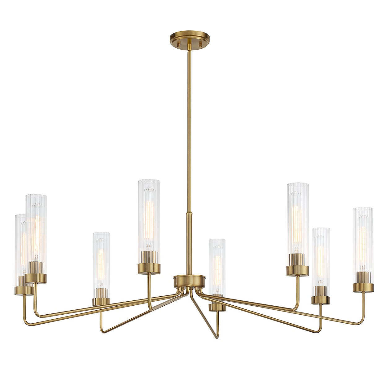 Savoy House - 1-8860-8-322 - Eight Light Chandelier - Baker - Warm Brass