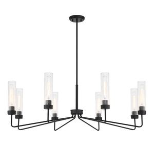 Savoy House - 1-8860-8-89 - Eight Light Chandelier - Baker - Matte Black