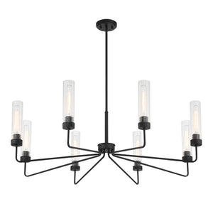 Savoy House - 1-8860-8-89 - Eight Light Chandelier - Baker - Matte Black