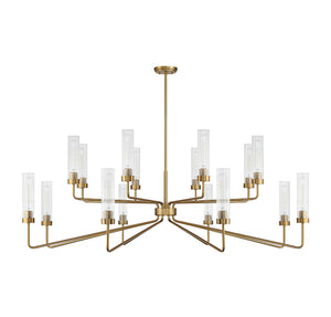 Savoy House - 1-8862-16-322 - 16 Light Chandelier - Baker - Warm Brass