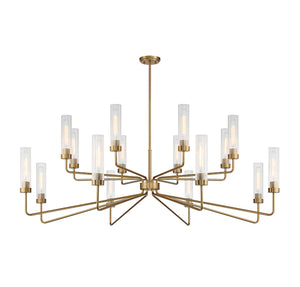 Savoy House - 1-8862-16-322 - 16 Light Chandelier - Baker - Warm Brass