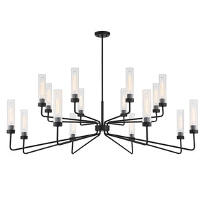 Savoy House - 1-8862-16-89 - 16 Light Chandelier - Baker - Matte Black