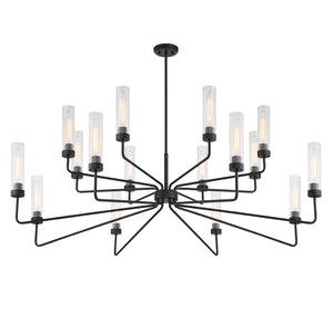 Savoy House - 1-8862-16-89 - 16 Light Chandelier - Baker - Matte Black