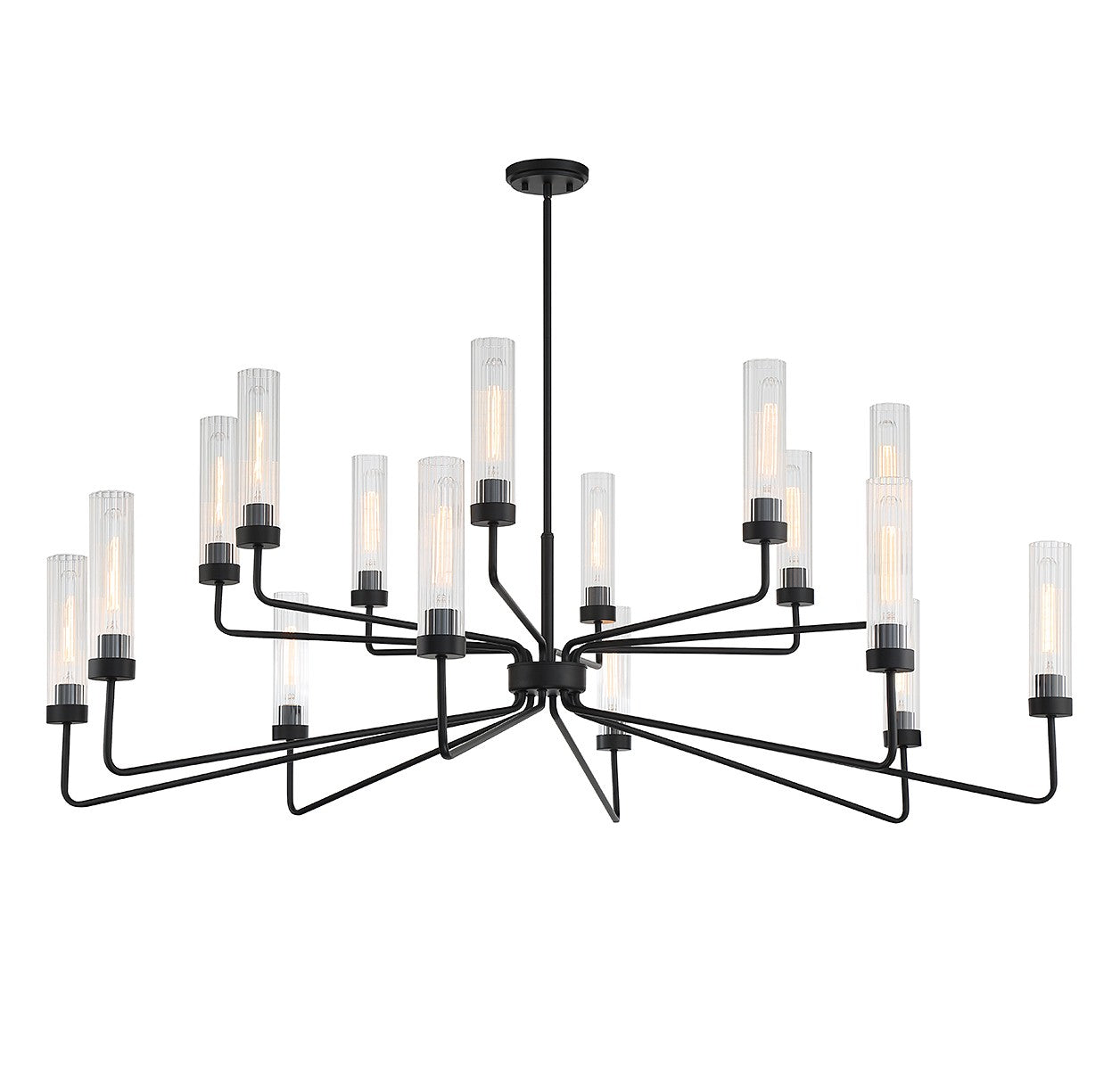 Savoy House - 1-8862-16-89 - 16 Light Chandelier - Baker - Matte Black