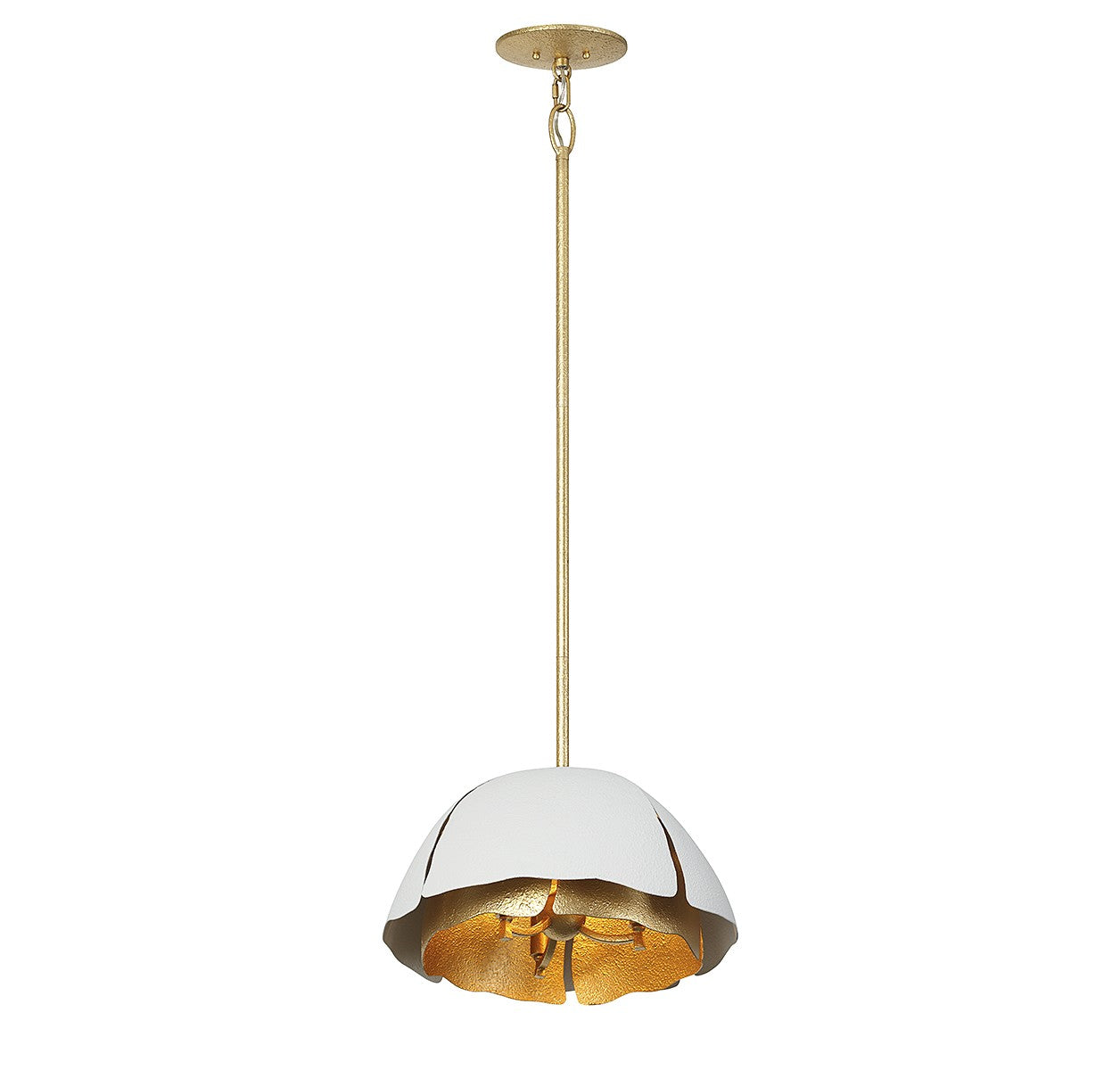 Savoy House - 7-1398-3-14 - Three Light Pendant - Brewster - Cavalier Gold with Royal White