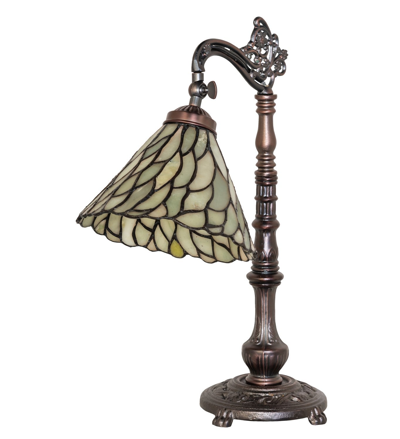 Meyda Tiffany - 104299 - One Light Table Lamp - Willow - Mahogany Bronze