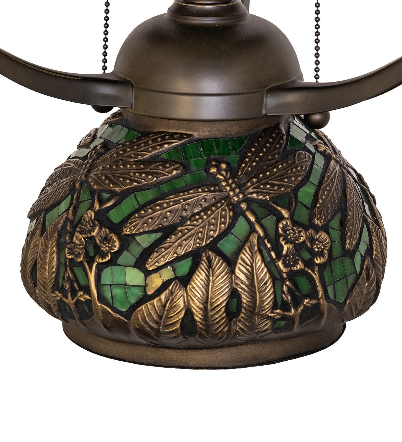 Meyda Tiffany - 215818 - Two Light Table Lamp - Tiffany Dragonfly - Mahogany Bronze