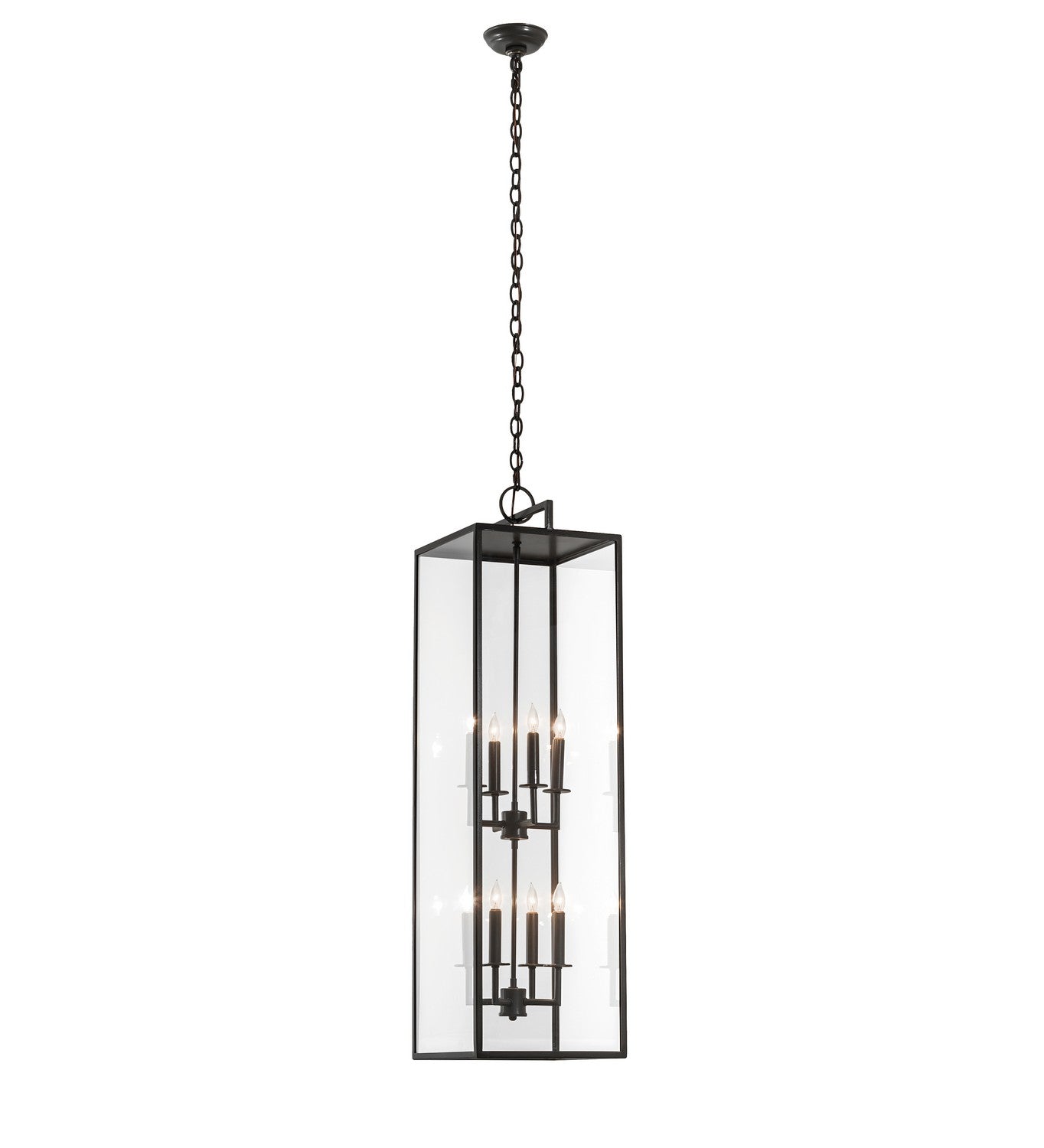 Meyda Tiffany - 240301 - Eight Light Pendant - Kitzi Box - Bronze