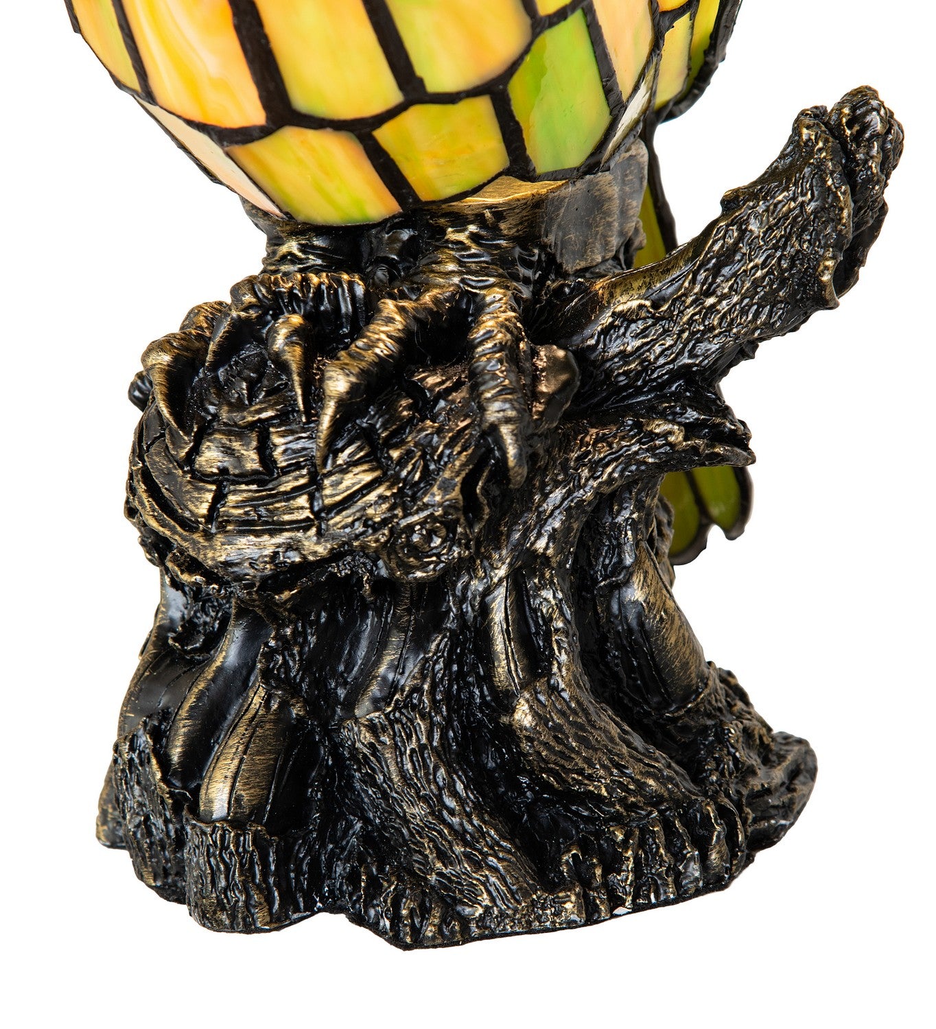 Meyda Tiffany - 254929 - One Light Accent Lamp - Owl - Black With Gold Highlight