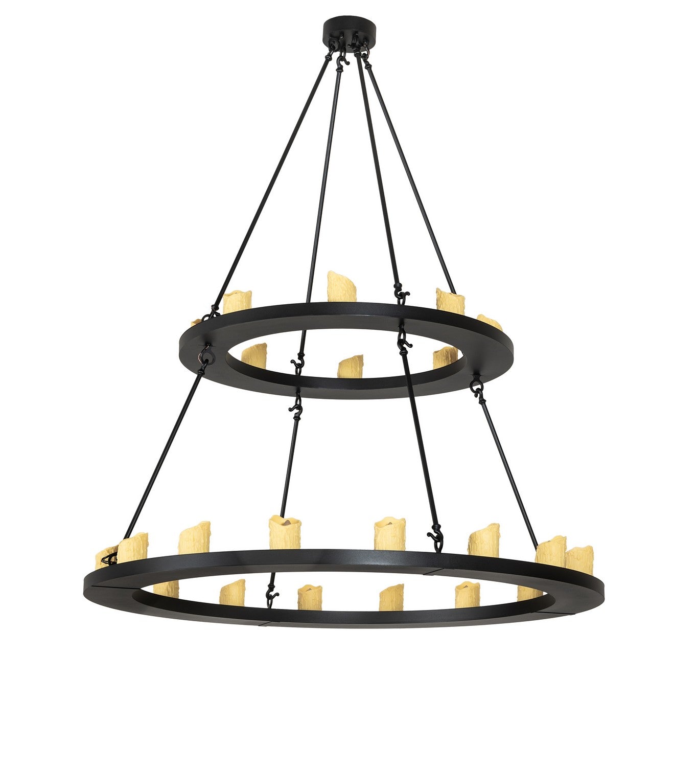 Meyda Tiffany - 260814 - LED Chandelier - Loxley - Textured Black